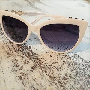 White Cat Eye Sunglasses